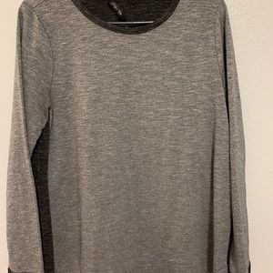 Charcoal gray long sleeve Top